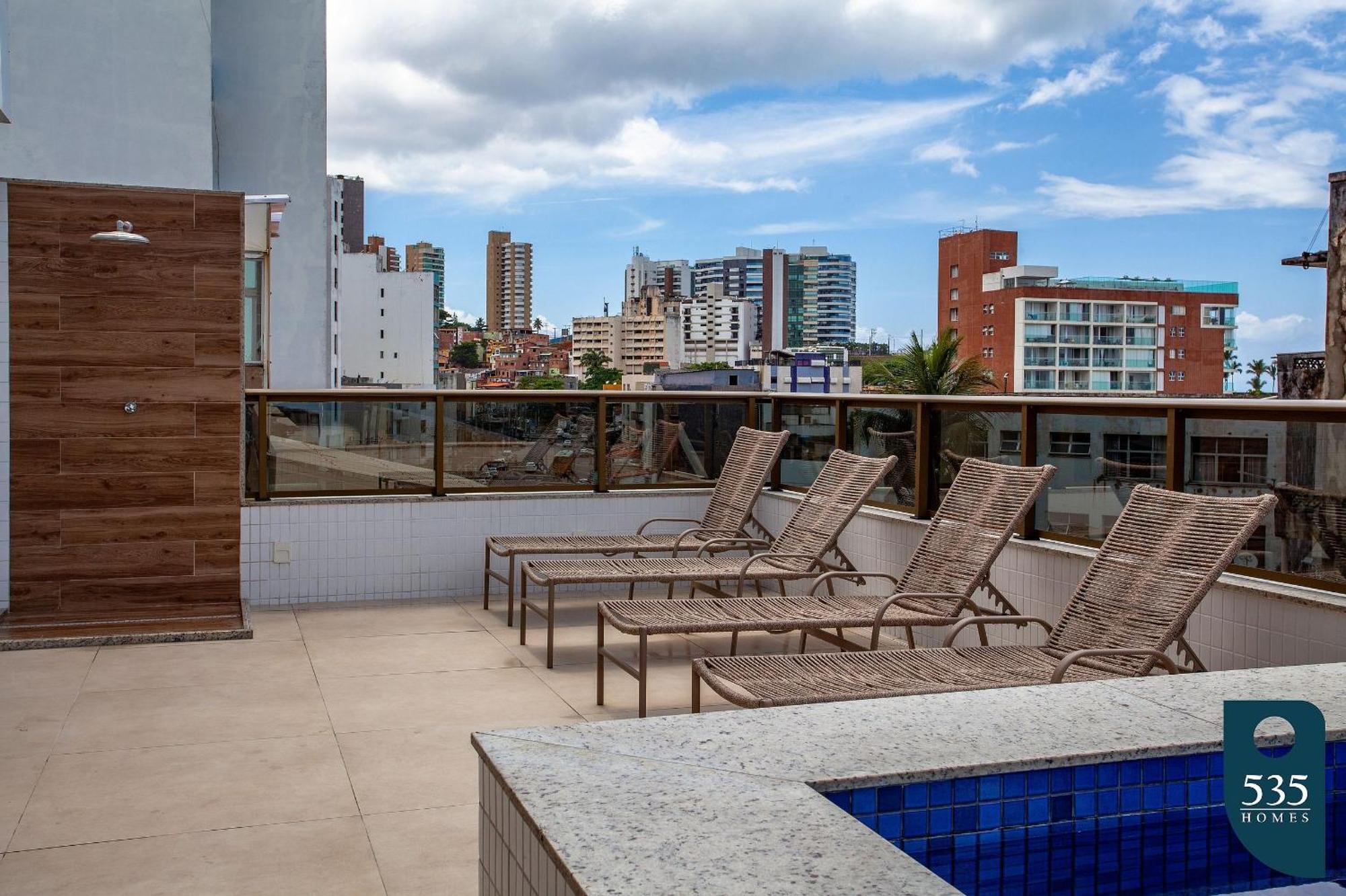 Decorado E Equipado Na Barra Com Vista Mar * 萨尔瓦多