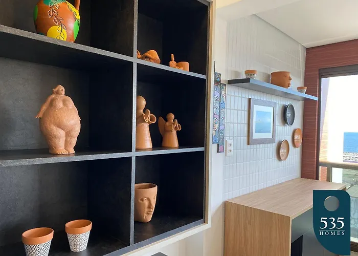 Decorado E Equipado Na Barra Com Vista Mar