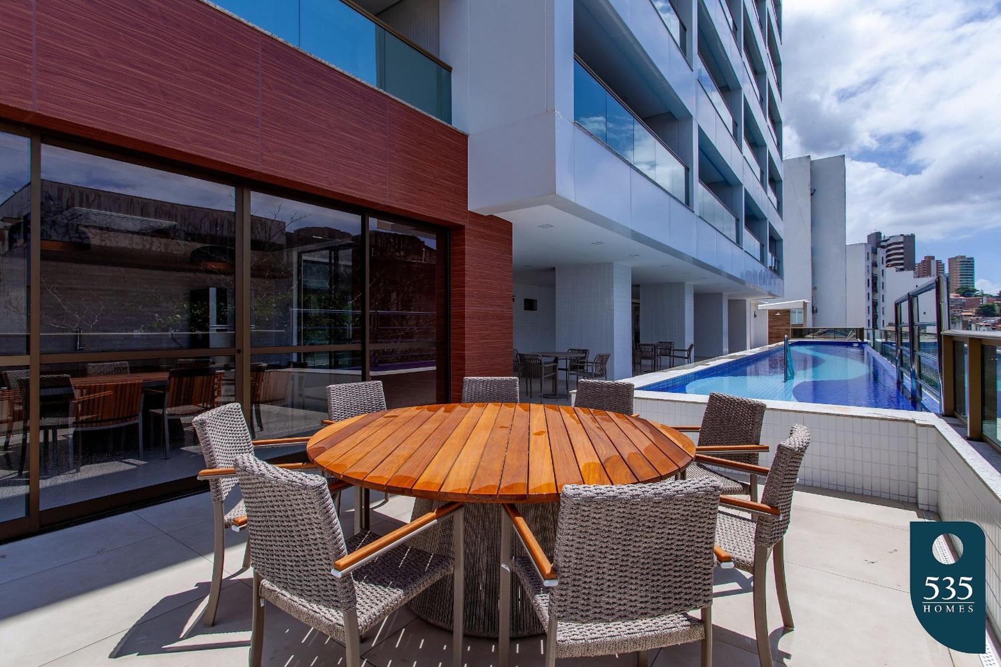 Apartment Decorado E Equipado Na Barra Com Vista Mar *
