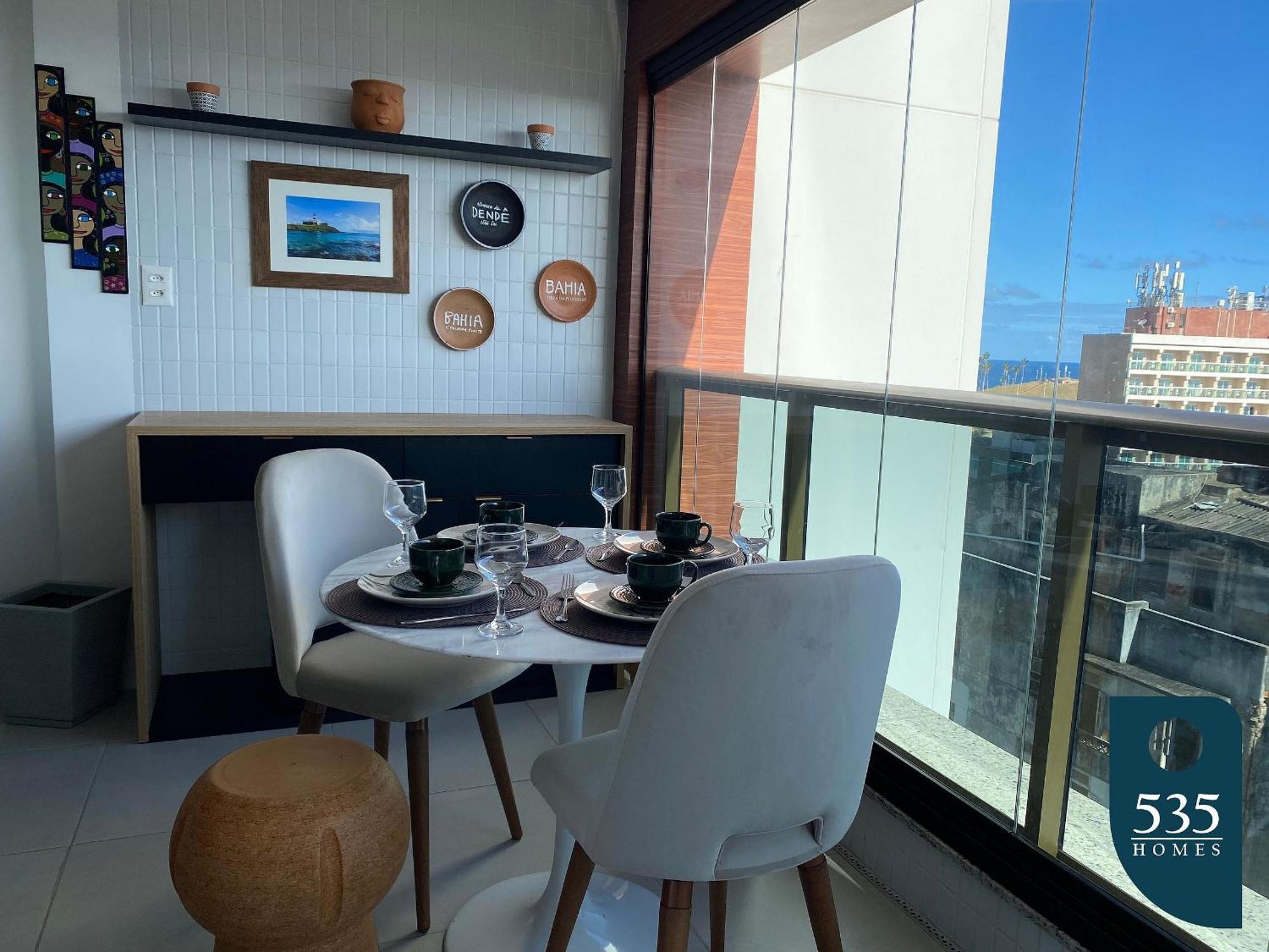 Apartment Decorado E Equipado Na Barra Com Vista Mar Salvador