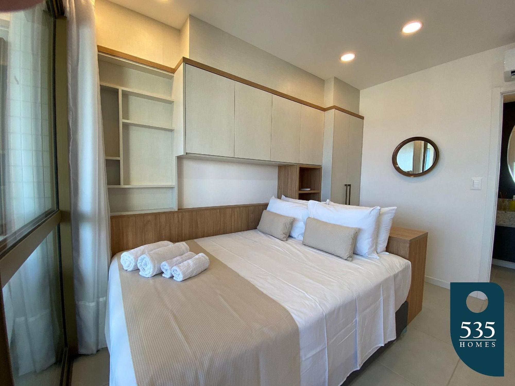 Apartment Decorado E Equipado Na Barra Com Vista Mar