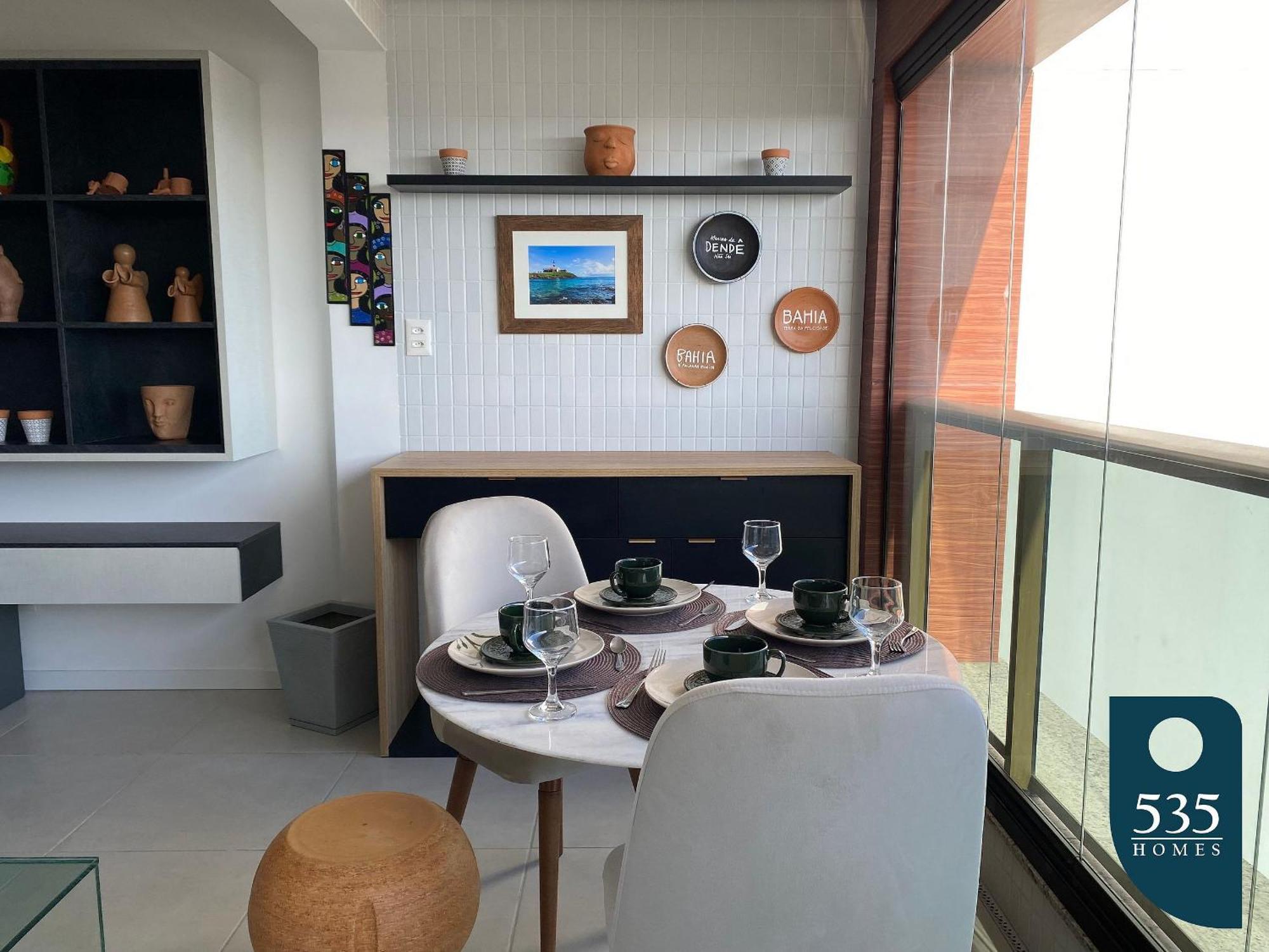 Decorado E Equipado Na Barra Com Vista Mar